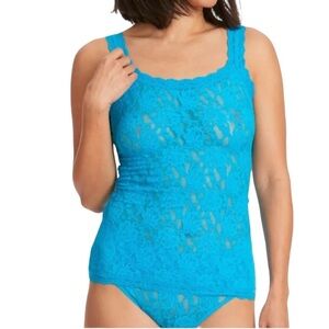 Hanky Panky 3X plus classic lace camisole signature unlined floral cami layering